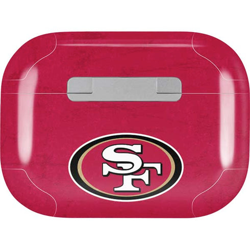 NFL San Francisco 49ers Distressed Apple AirPods Pro Skin